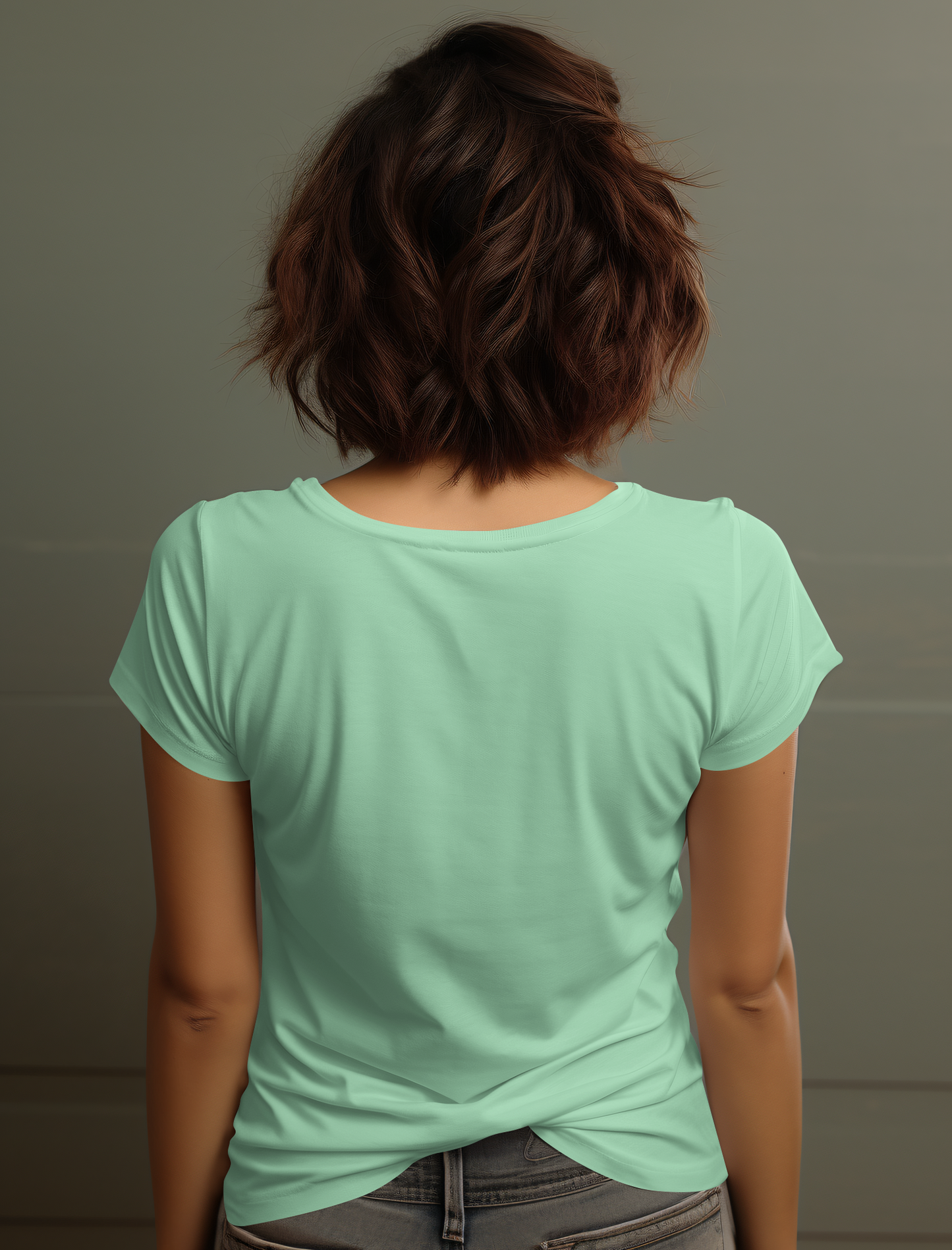 Mint Green Cotton Tshirt