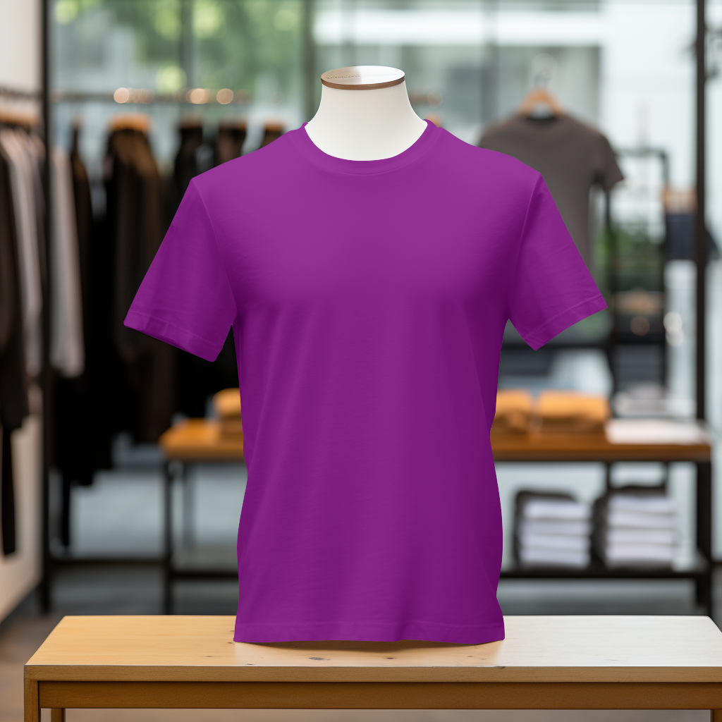 Purple Cotton Tshirt