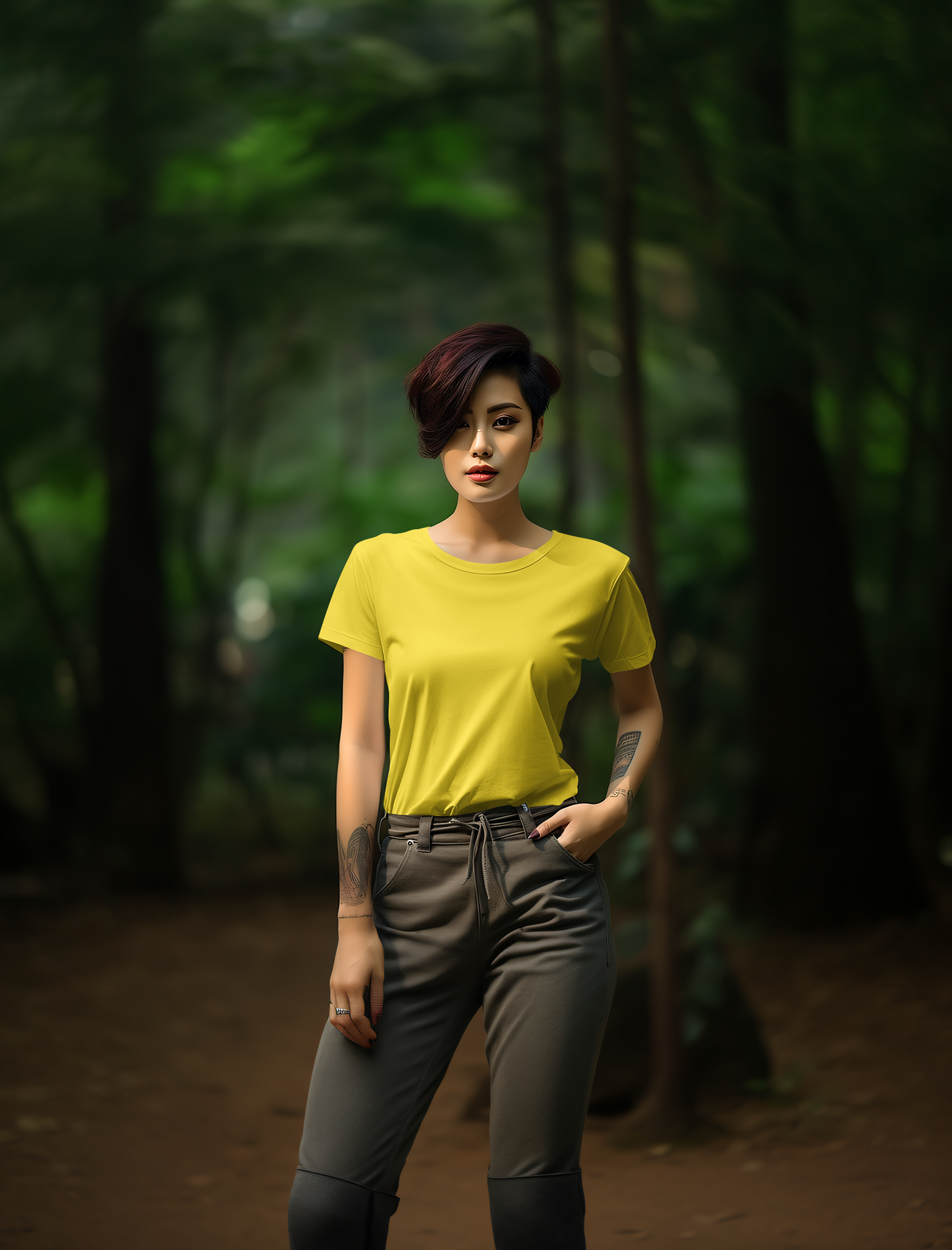 Yellow Cotton Tshirt