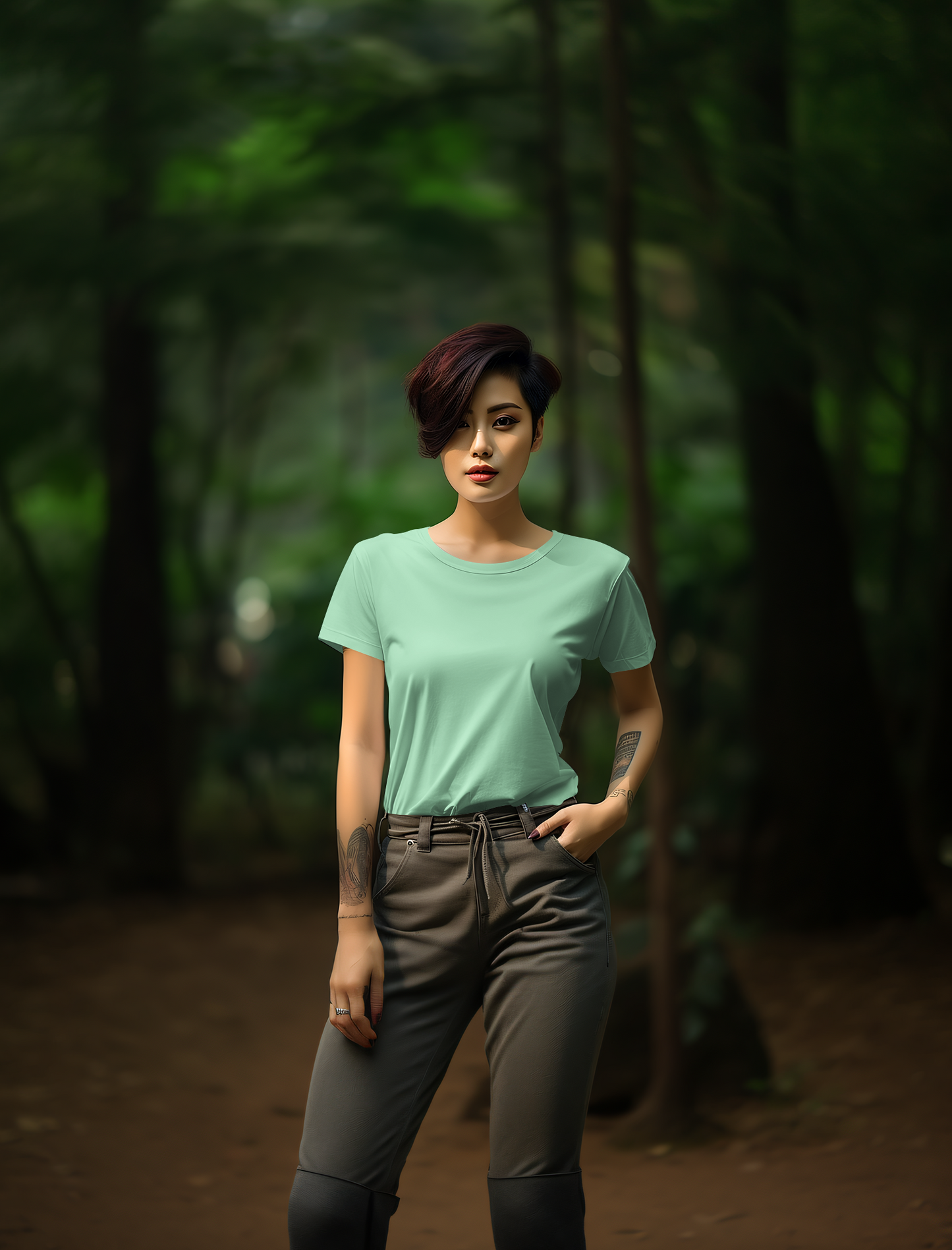 Mint Green Cotton Tshirt