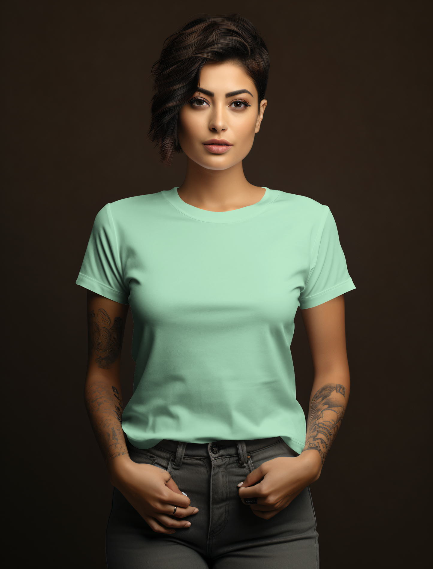 Mint Green Cotton Tshirt