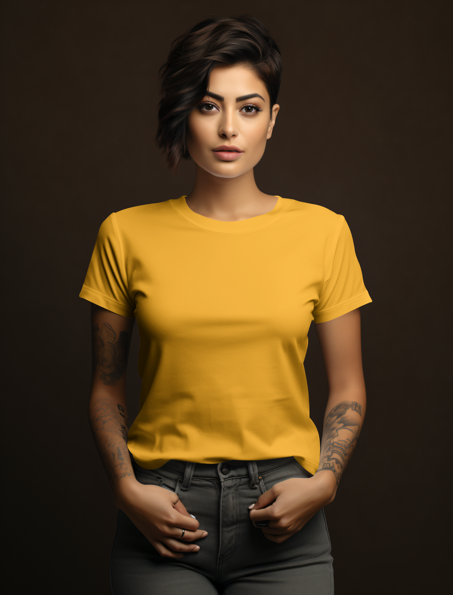 Orange Cotton Tshirt