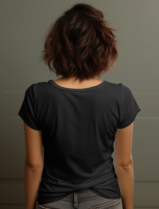 Black Cotton Tshirt