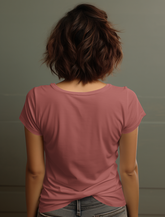 Brick Red Cotton Tshirt