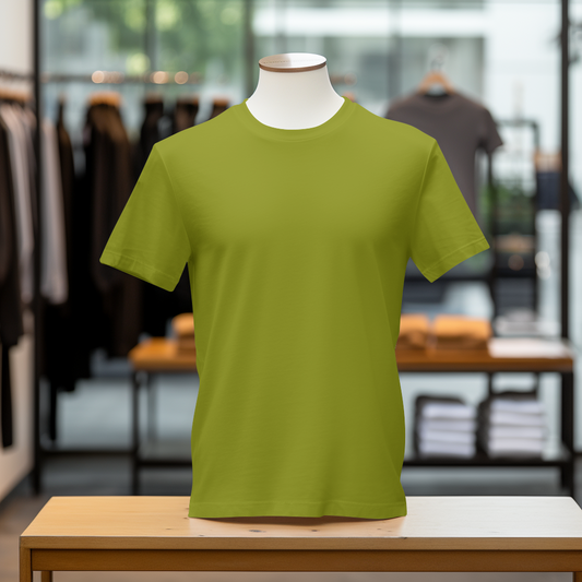 Olive Green Cotton Tshirt