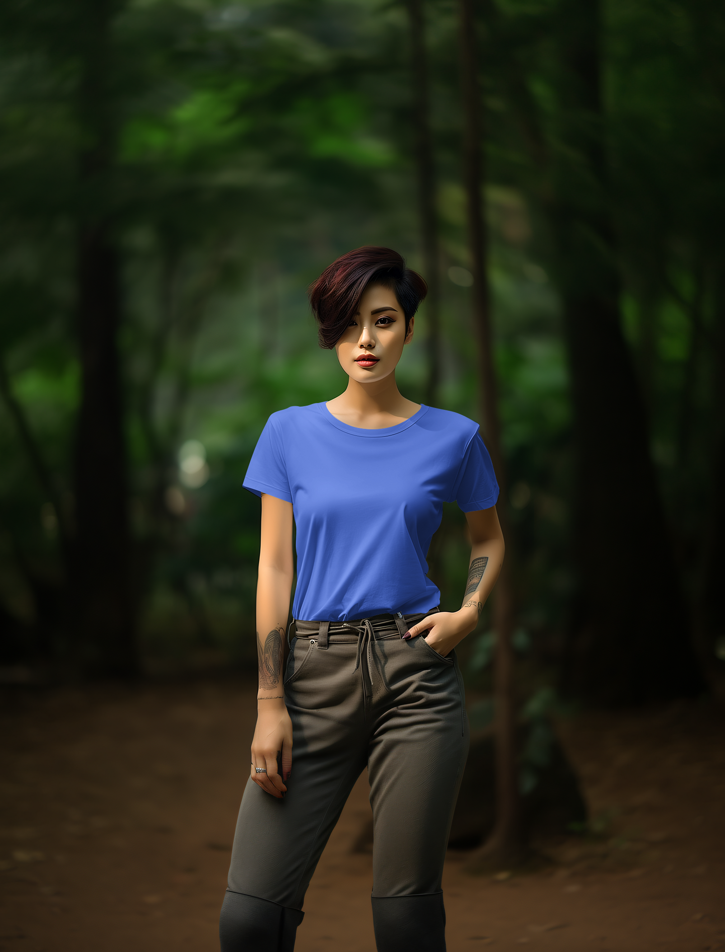 Royal Blue Cotton Tshirt