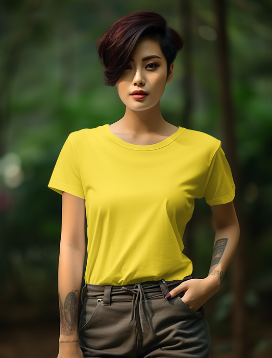 Yellow Cotton Tshirt
