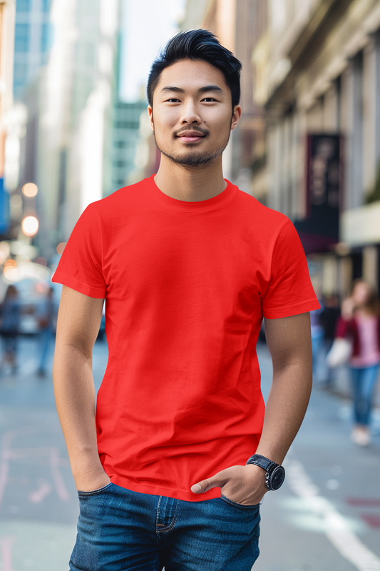 Red Cotton Tshirt