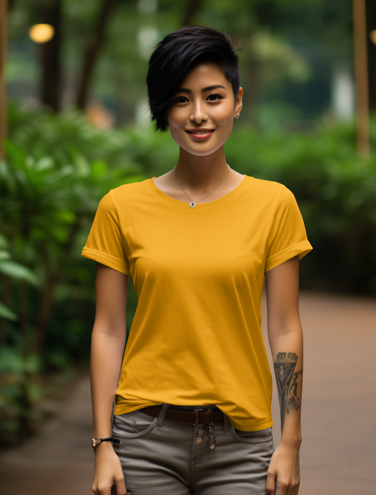 Orange Cotton Tshirt