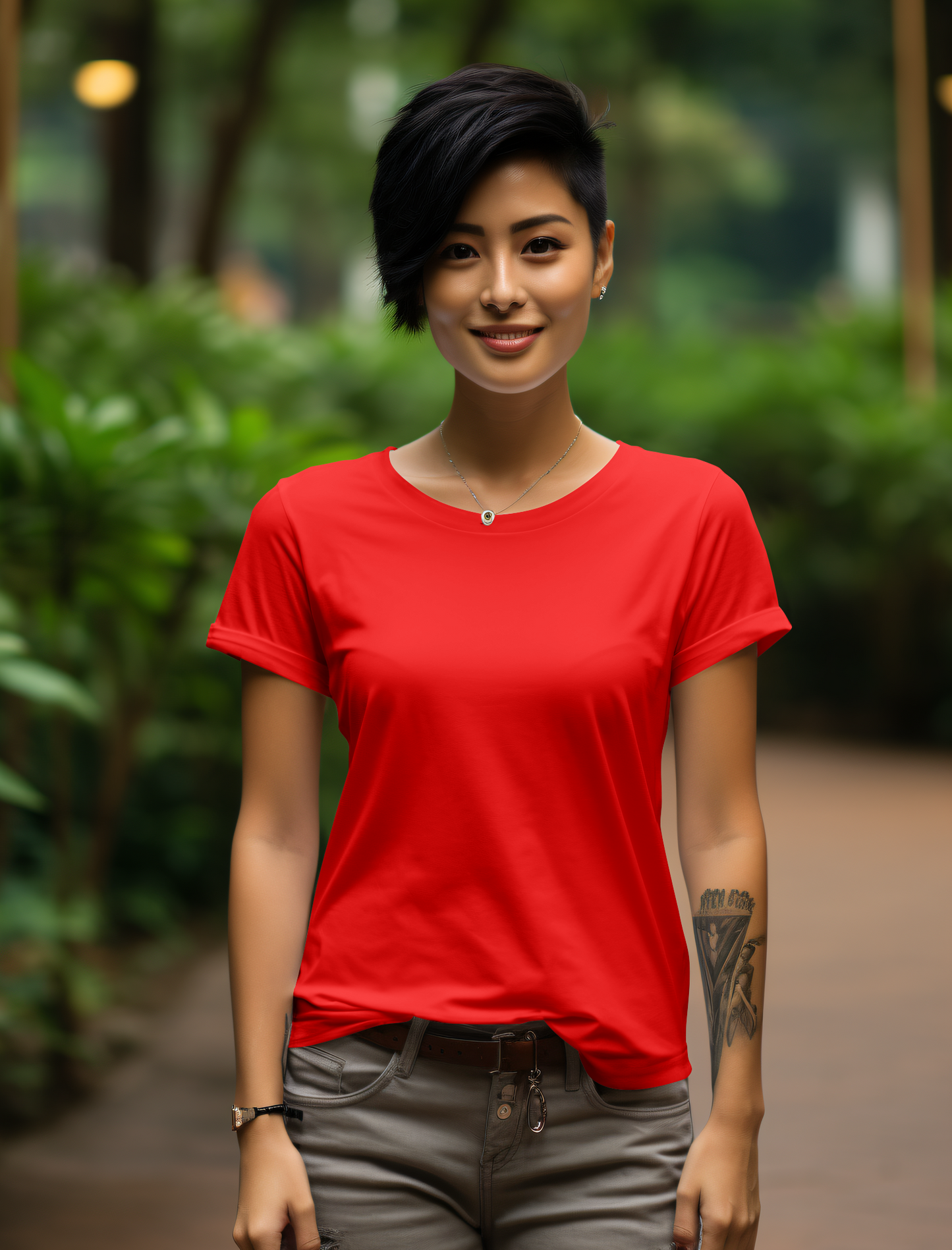 Red Cotton Tshirt