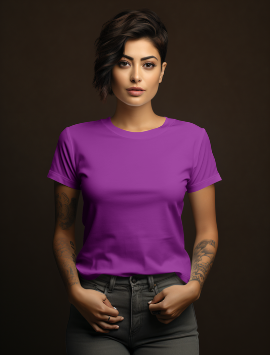 Purple Cotton Tshirt