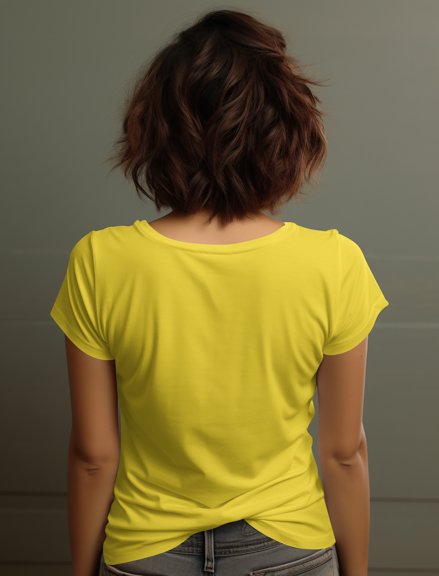 Yellow Cotton Tshirt