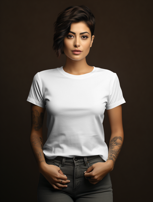 White Cotton Tshirt