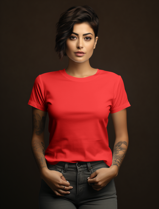 Red Cotton Tshirt