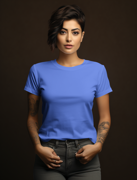 Royal Blue Cotton Tshirt