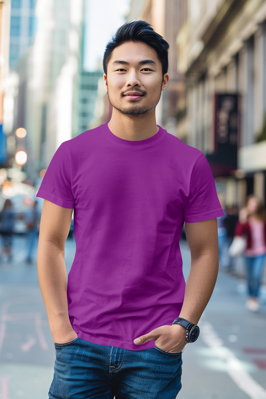 Purple Cotton Tshirt