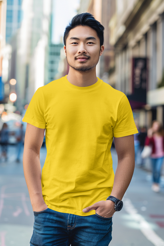 Yellow Cotton Tshirt